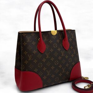 【極美品】ルイヴィトン モノグラム フランドリン ハンドバッグ 2WAY レッド