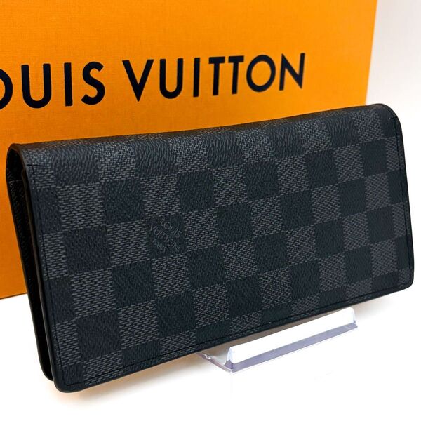 【極美品】ルイヴィトン LOUIS VUITTON ポルトフォイユ ブラザ ダミエグラフィット 新型 NM 長財布 二つ折り