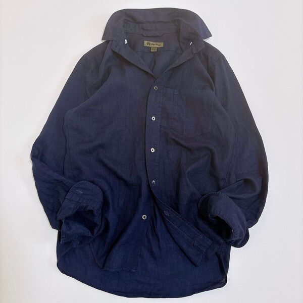 美品☆ナイジェルケーボン Nigel Cabourn リネン シャツ 日本製