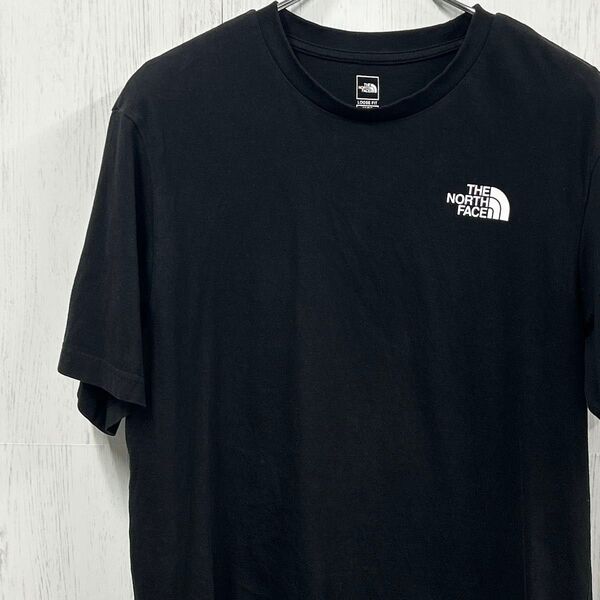 THE NORTH FACE ロゴTシャツ 綿 黒 Mサイズノースフェイス