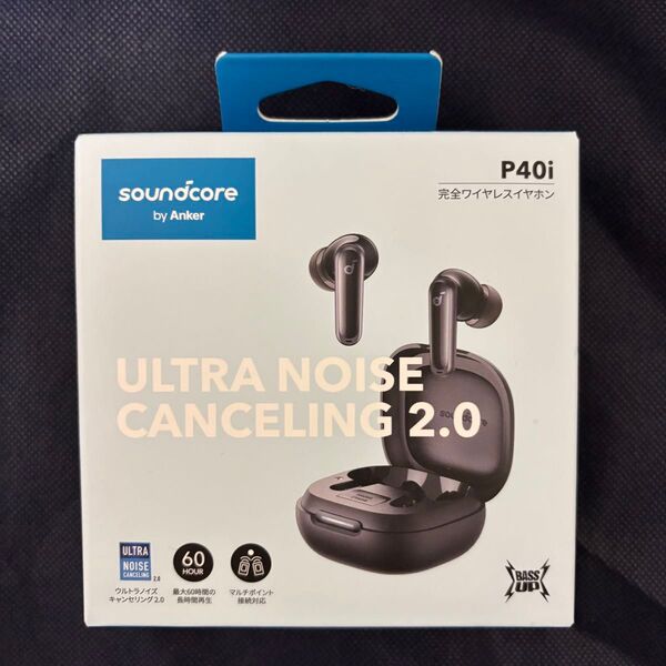 新品未開封★アンカー 完全ワイヤレスイヤホン Soundcore P40i A3955N11 ブラック Bluetooth