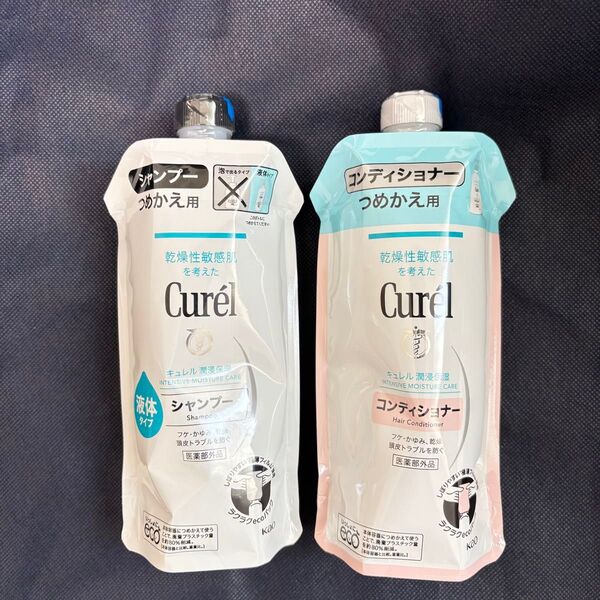 花王 キュレル シャンプー&コンディショナー つめかえセット(340ml+340ml)curel