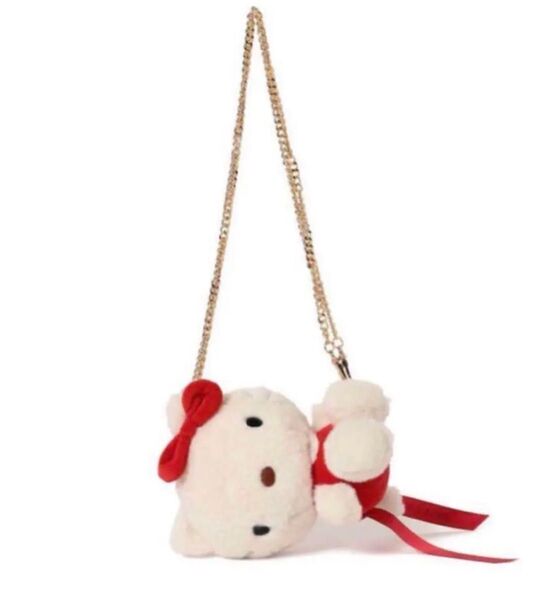 新品 キティちゃん×ビームス ハローキティのがま口ぬいぐるみポシェット