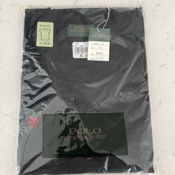 POLO ポロ Tシャツ ブラック LL