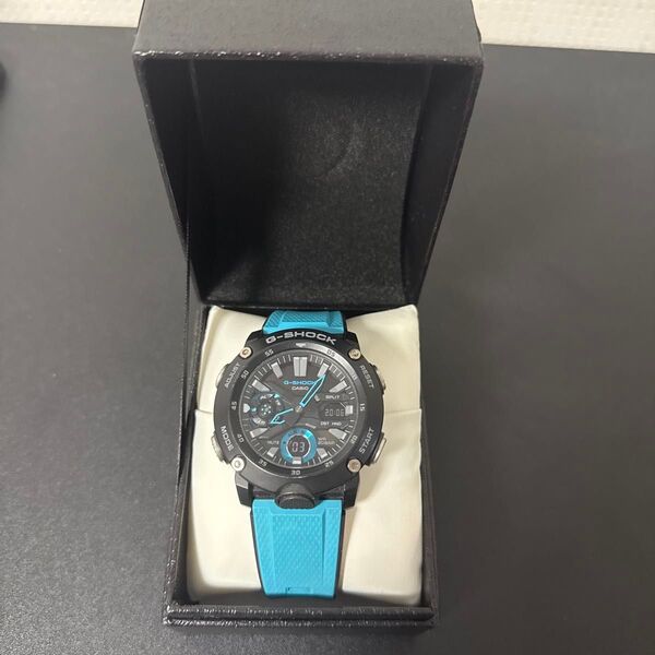 CASIO G-SHOCK GA-2100 腕時計 ブラック×ブルー