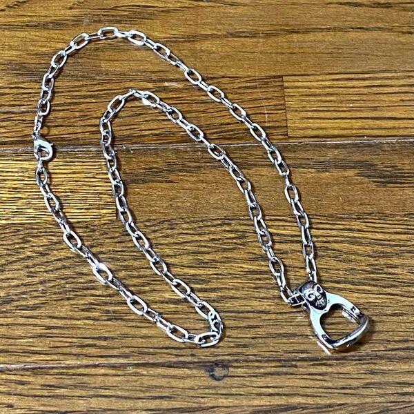 スカル ネックレス アクセサリー シルバー系色 チェーン