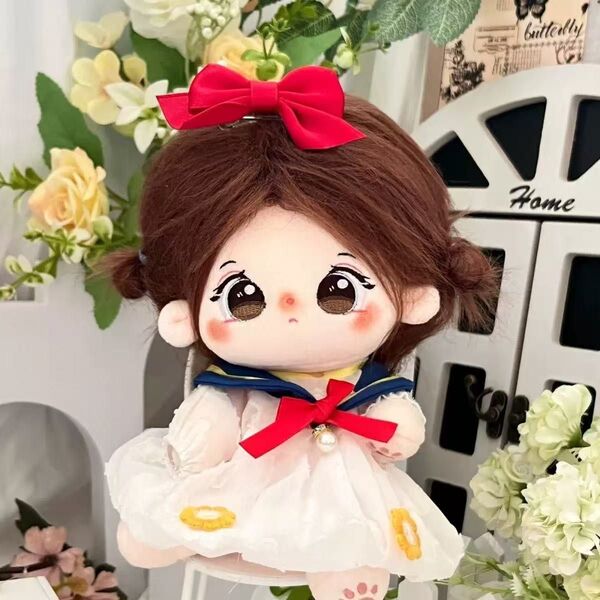 ぬい服 20cmぬいぐるみ用 着せ替え ロリータ セーラー服 着ぐるみ お姫様 服 2点