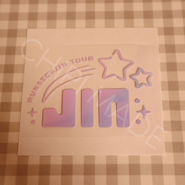 BTS JIN ソクジン ソロツアー アミボム ステッカー シール オーロラ ステッカー