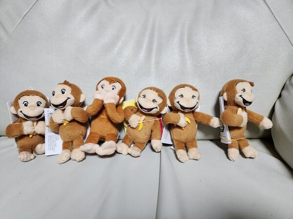 おさるのジョージ ぬいぐるみ まとめ売り 6個セット