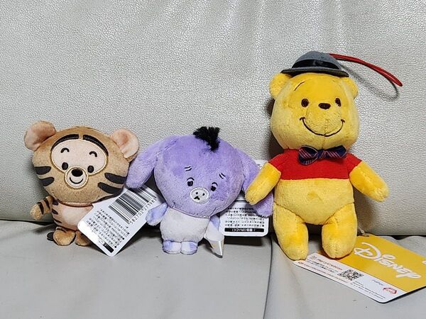 ディズニー プーさん ティガー イーヨー ぬいぐるみマスコット 3個セット