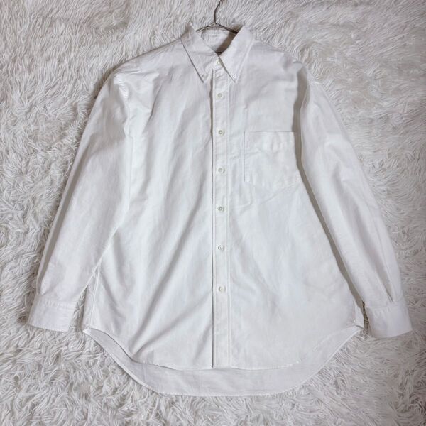 24SS Graphpaper Oxford L/S B.D BOX Shirt グラフペーパー オックスフォードシャツ ホワイト