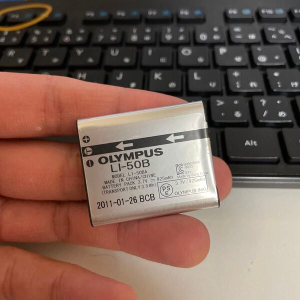 【動作確認済】返金保証 中古 純正品 デジカメ用バッテリー OLYMPUS LI-50B