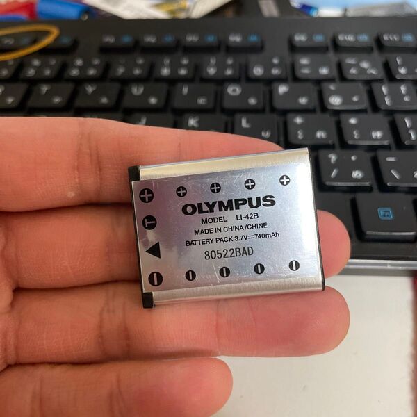 【動作確認済】返金保証 中古 純正品 デジカメ用バッテリー OLYMPUS LI-42B