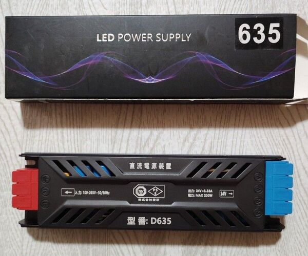 スイッチング電源 AC 110/220V→DC 24V 8.3A 200W クイックマウント端子 安定化電源
