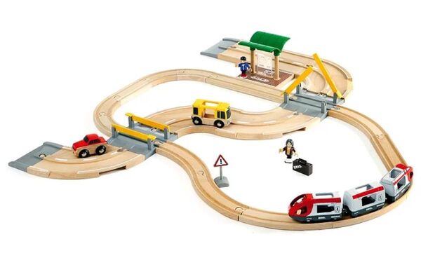 ブリオ BRIO レール&ロードトラベルセット 33209 木製レール