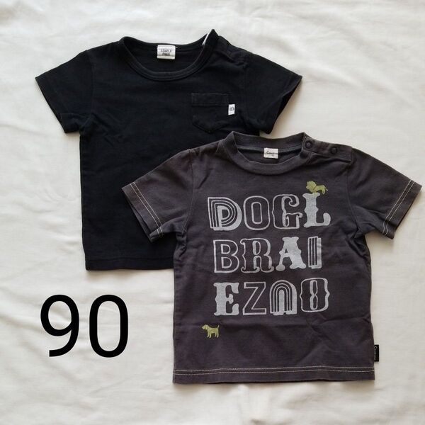 コンビミニ アカチャンホンポ 半袖Tシャツ 90cm 2枚セット Tシャツ 半袖 本体 綿100%