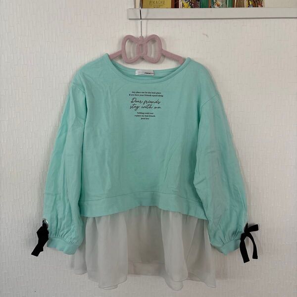 JENNI LOVE トップス 長袖 ミントグリーン リボン