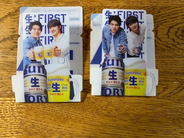 BE:FIRST サントリー 生ビール スタンディングコースター
