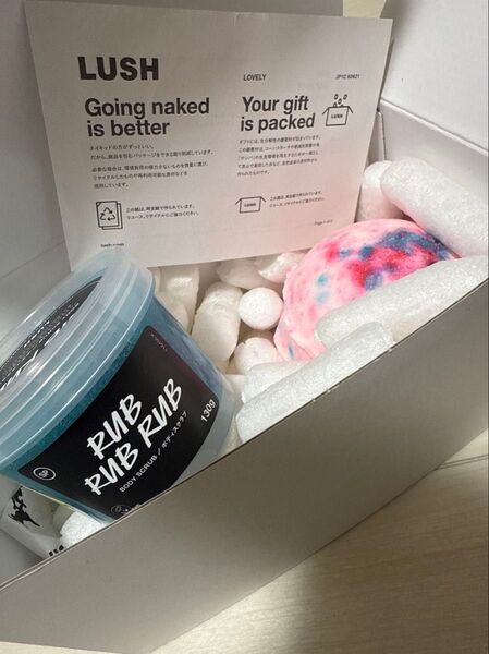 LUSH RUB RUB RUB スクラブ洗浄料 バスボムさくらギフトボックス