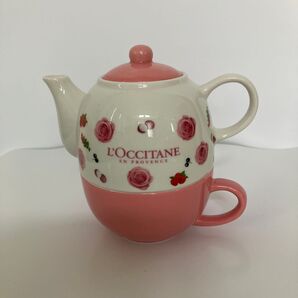 ロクシタン ティーポット&カップ ピンク 未使用