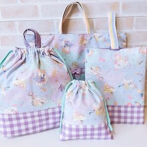 ハンドメイド☆夢かわいいユニコーン入園入学④点セット☆ゆめかわ
