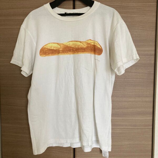 Tシャツ ホワイト 古着 半袖 半袖Tシャツ 白 M CLASKA クラスカ フランスパン パン Tシャツ