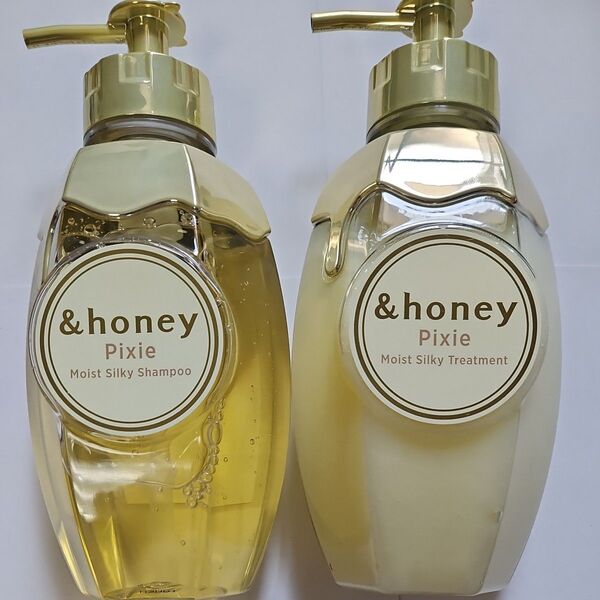 &honey Pixie モイストシルキー シャンプー1.0 ポンプ 440ml ヘアトリートメント2.0g 440g