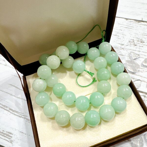 翡翠 天然翡翠 ジェイド 天然石 パワーストーン ビーズ 12mm ネックレス ハンドメイド アクセサリーパーツ ブレスレット