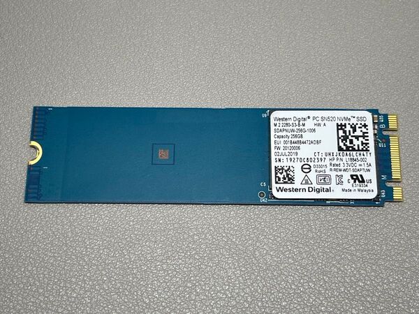 【1568時間】Western Digital SSD 256GB PC SN520 M.2 2280 NVMe WD