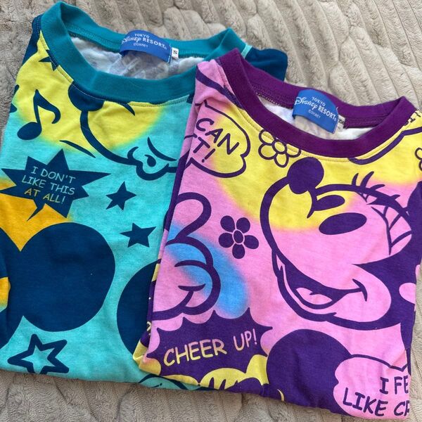 Tシャツ ディズニーリゾート ペア カップル 150 レディース メンズ S 半袖