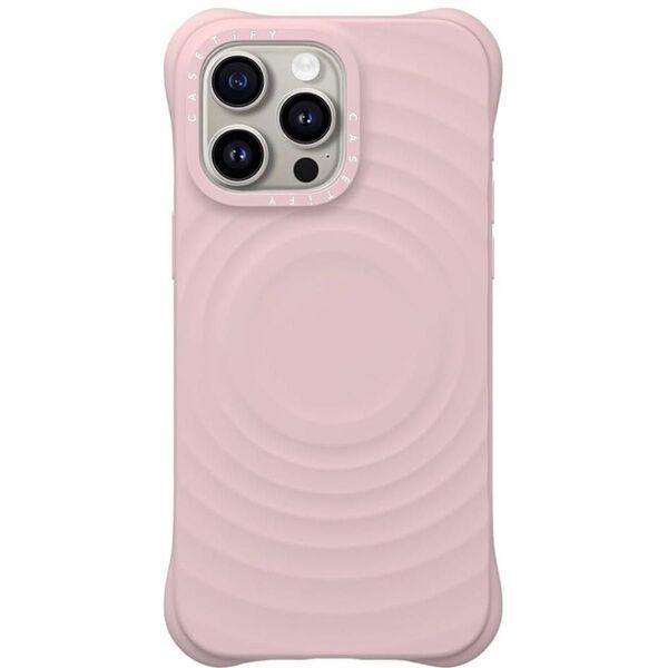 CASETiFY ウェーブシリコンケース サクラピンク iPhone15pro