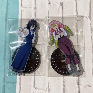 甘露寺蜜璃 伊黒小芭内 アクリルスタンド ufotable MOCKTAIL BAR GINZA モクテル 蜜璃 伊黒