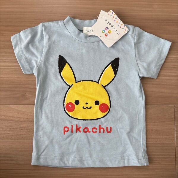 80サイズ ポケモン ピカチュウ Tシャツ 半袖 ブルー