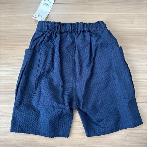 90サイズ サッカー 無地 ハーフパンツ ネイビー トップバリュー
