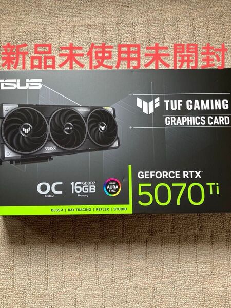 新品 ASUS NVIDIA TUF GAMING GeForce RTX 5070 ti OC Edition