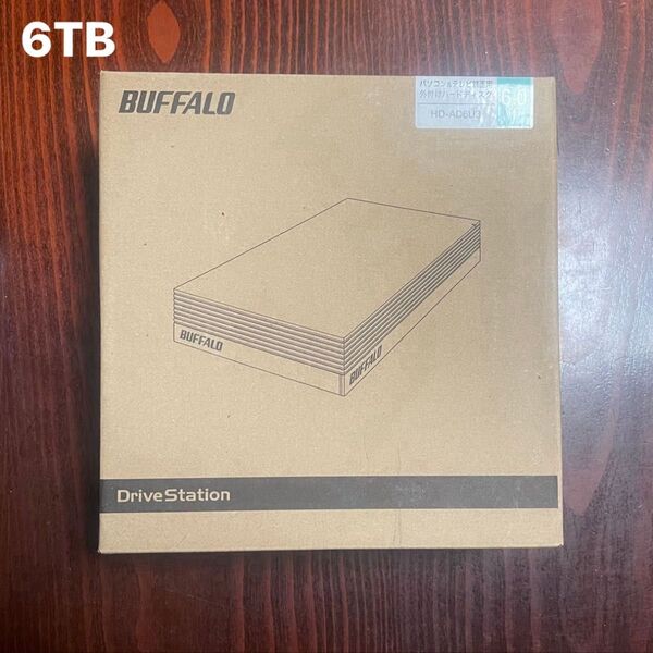 バッファロー BUFFALO HD-AD6U3 6tb 外付け hdd 新品