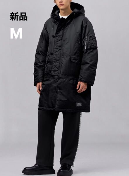 GU アンダーカバー ヒートパデッドコンバーチブルコート ブラック 黒 Mサイズ UNDERCOVER タグ付き 新品未使用?