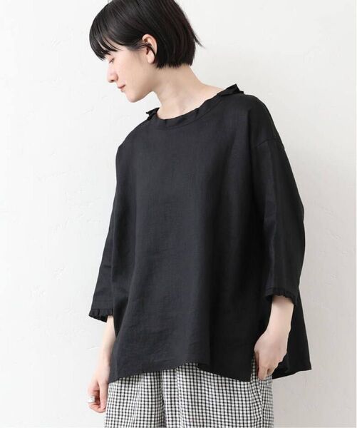 journal standard luxeソフトリネンタックフリルブラウス
