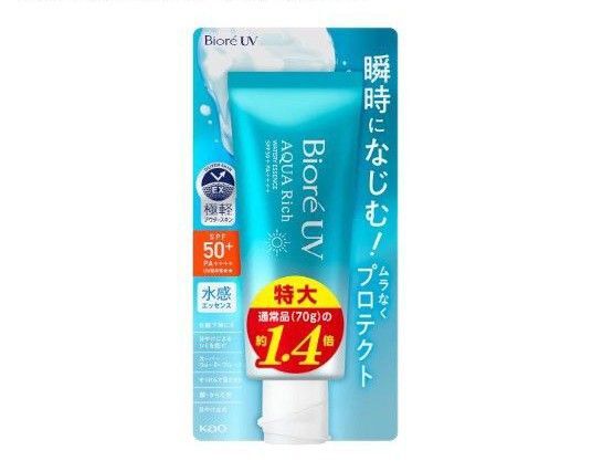 ビオレUV アクアリッチ ウォータリーエッセンス 100g 日焼け止め SPF50 1個