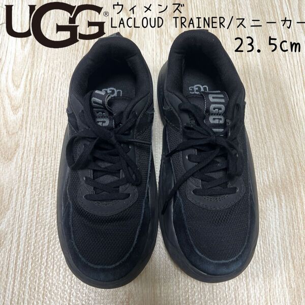 UGG LACLOUD TRAINER スニーカー レディース 黒 23.5cm