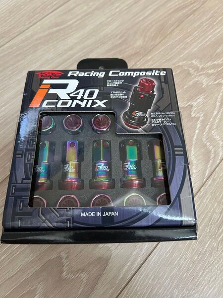 R40 CONIX ホイールナット マルチカラー 樹脂製キャップ