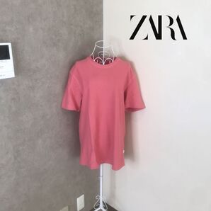 ザラ 1度着用 メンズ カットソー Tシャツ 半袖 トップス