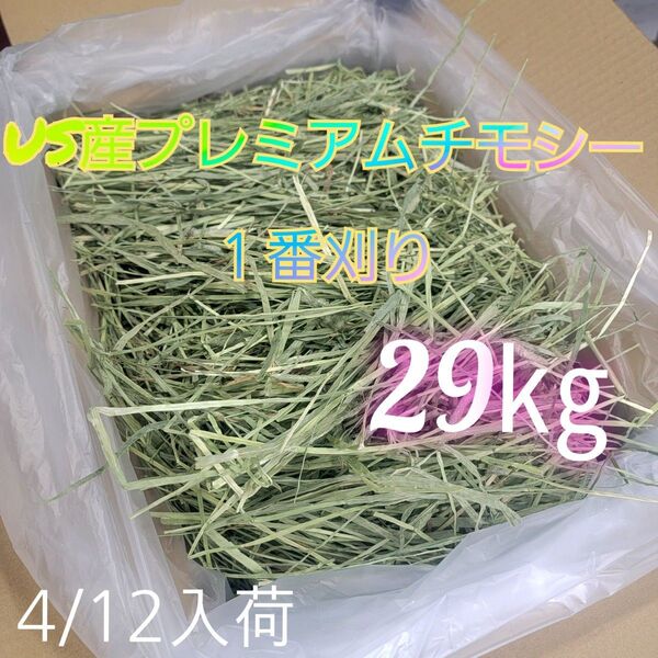 チモシー 29kg ウサギ モルモット うさぎ デグー チンチラ 1番刈り 餌