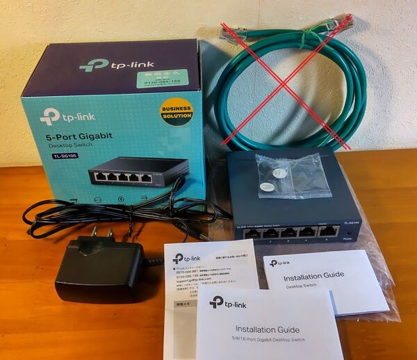 【未使用】TP-Link 5ポート SWハブ ギガビット 金属筺体 保証 TL-SG105