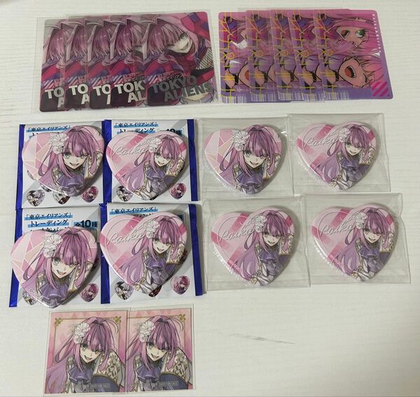 東京エイリアンズ ライカ 撫子ライカ セット クリアカード 缶バッジ 特典 アニメイトフェア
