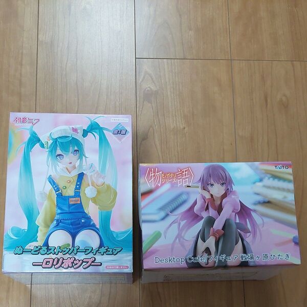 新作 ぬーどるストッパー フィギュア 初音ミク ロリポップ Desktopcute 物語 戦場ヶ原ひたぎ 2個セット 未開封