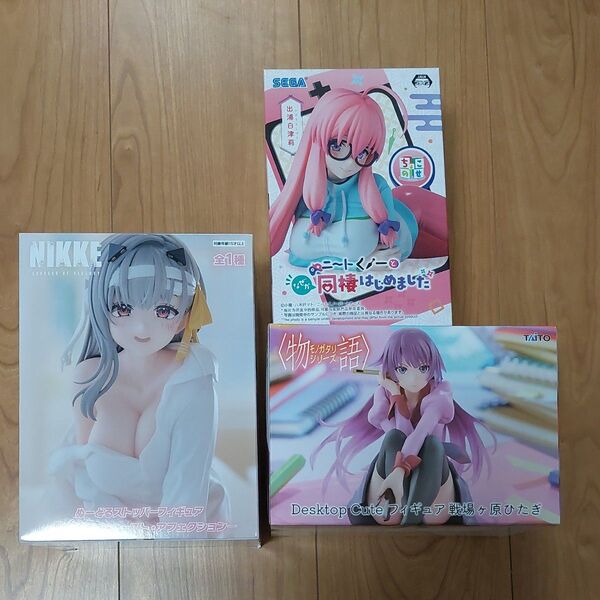 新作フィギュア ぬースト モダニア ちょこのせ 出浦白津莉 ニートくノ一 Desktop 戦場ヶ原ひたぎ 3個セット 未開封