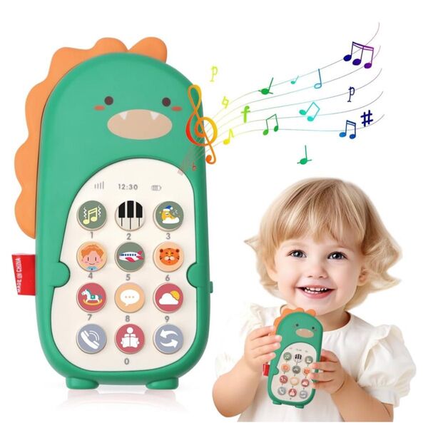 おもちゃ 知育玩具 恐竜 携帯電話 音楽 数字 色