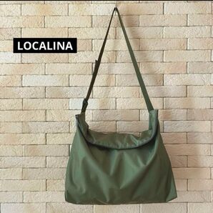 乱痴気 LOCALINA ショルダーバッグ ナイロン オリーブ