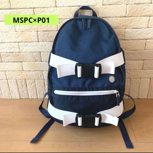 マスターピース×プレイ【MSPC×P01】コラボリュック ネイビー